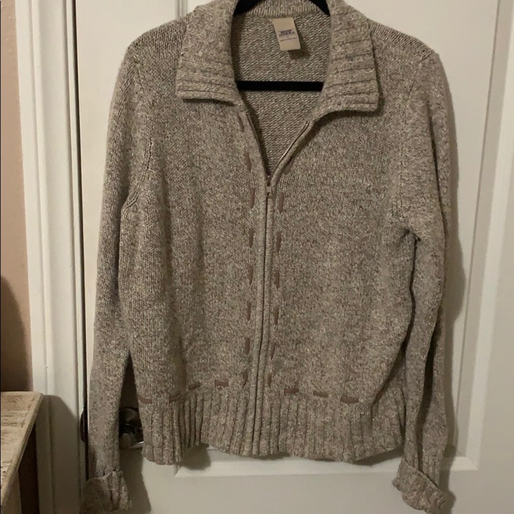 Gorgeous zippered sweater XL